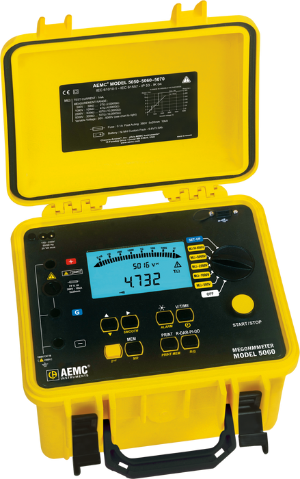 AEMC 5KV MEGOHMMETER 5060 CAT# 2130.21