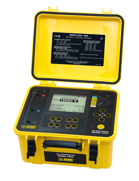 AEMC 15KV MEGOHMMETER 6555 CAT#2130.32
