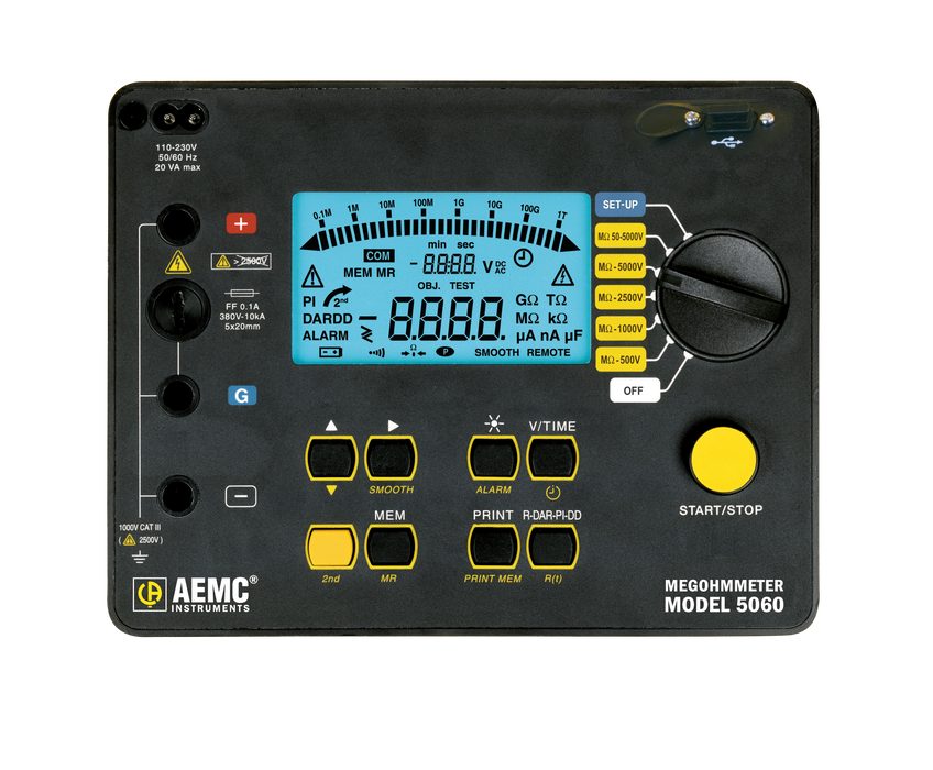 AEMC 5KV MEGOHMMETER 5060 CAT# 2130.21