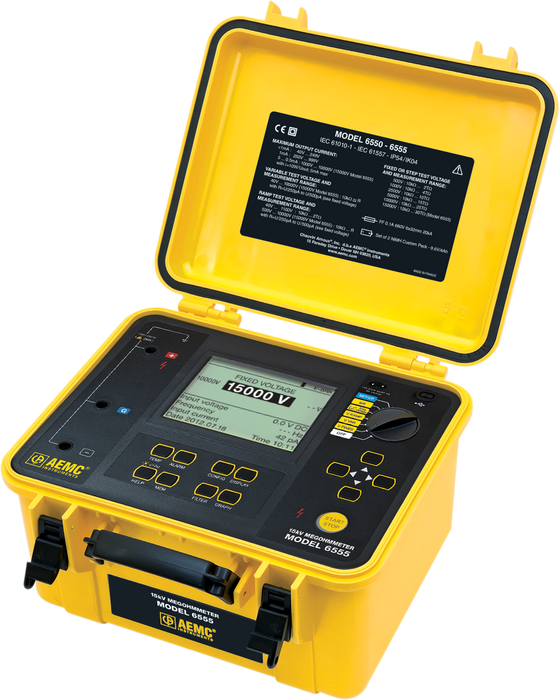 AEMC 15KV MEGOHMMETER 6555 CAT#2130.32